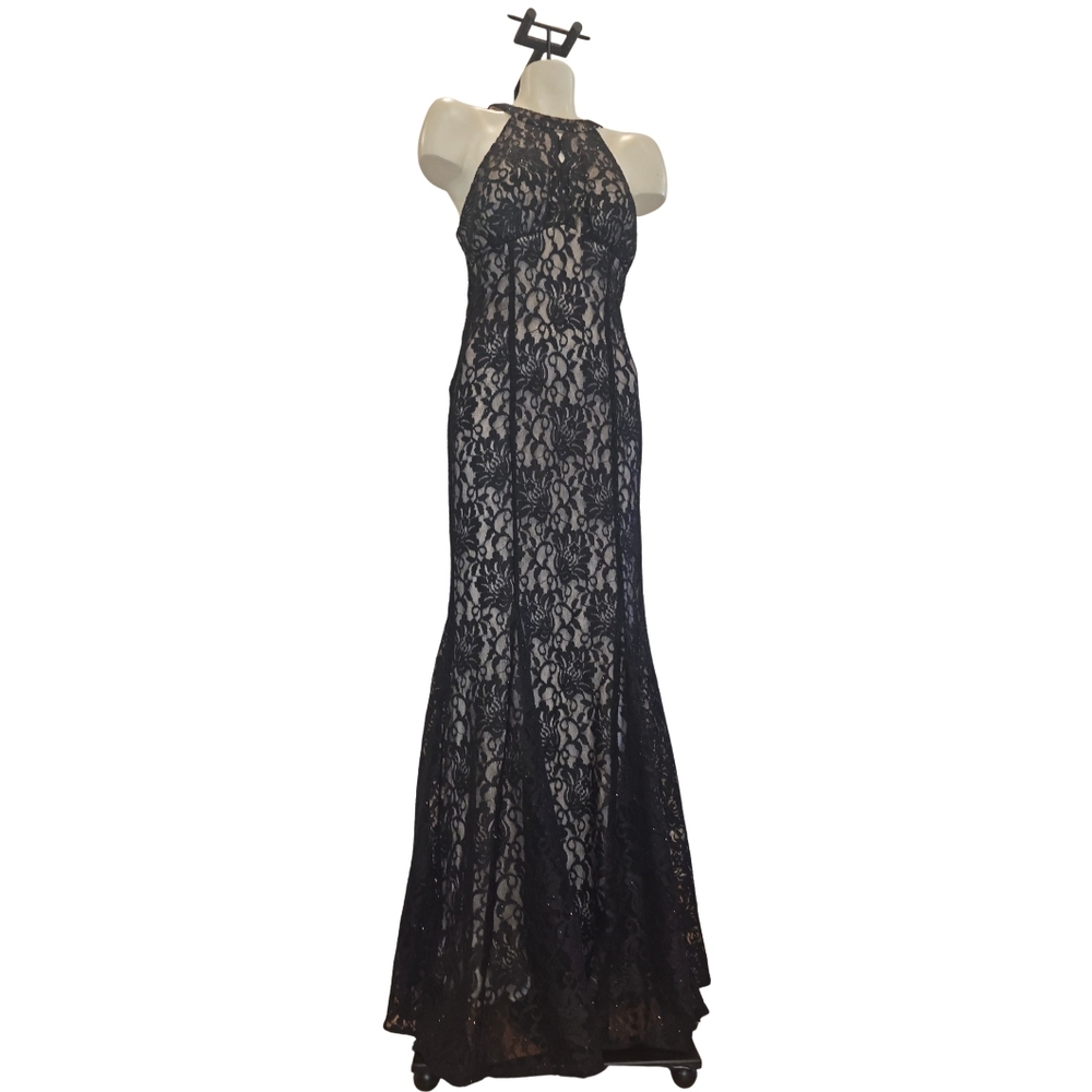 R&M Richards Black Lace Dress